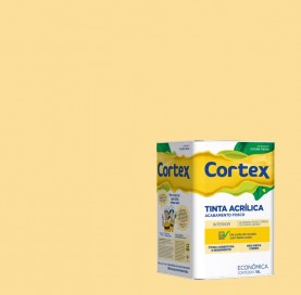 Tinta Acrilica Fosco Amarelo Vanila Cortex 18 lt Futura