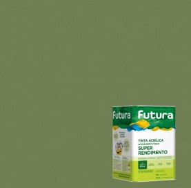 Tinta Acrilica Fosca Standard 18l Verde Musgo Futura