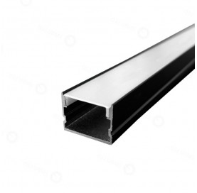 Perfil Sobrepor Gnd Preto 2m Ebfil60964 Embuled