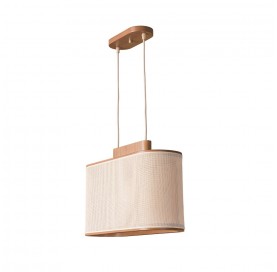 Pendente Eliptico 46x165x250 Castanho/dourado 3327ct Madelustre