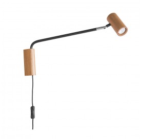 Arandela Point 50cm Mr11 Haste Articulavel Castanho 3388 Madelustre