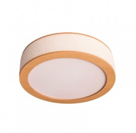 Plafon Apollo Diam 0,40m Led Integr Castanho 3345 Madelustre