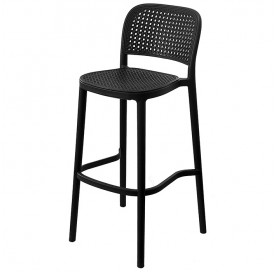 Banqueta Amis Preta/preta 6670 or Design