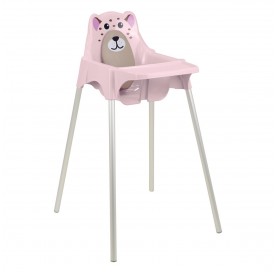 Cadeira Refeicao Teddy Alta Rosa 92370/016 Tramontina