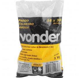 Prego Telheiro Galv ( 18x 30 ) 30mm 30cj Espiral Vonder