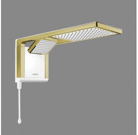 Chuveiro Acqua Duo Branco Matte Gold 127v 5500w 7510167 Lorenzetti