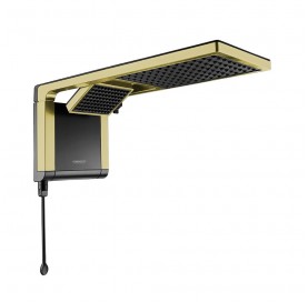 Chuveiro Acqua Duo Black Matte Gold 220v 6800w 7510169 Lorenzetti