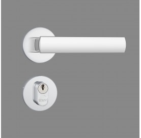 Fechadura 803/35 Ext Redonda Cromado Roseta de Inox 41708 Stam