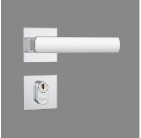 Fechadura 803/35 Ext Quadrada Cromado Roseta de Inox 41747 Stam