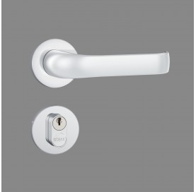 Fechadura 803/37 Ext Redonda Cromado Roseta de Inox 41834 Stam