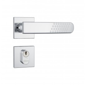 Fechadura 803/21 Ext Quadrada Cromado Roseta de Inox 38403 Stam