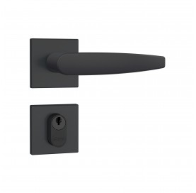 Fechadura 803/33 Ext Quadrada Roseta Preto Fosco 56413 Stam