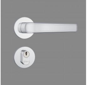 Fechadura 803/23 Ext Redonda Cromado Roseta de Inox 36874 Stam