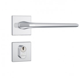 Fechadura 803/27 Ext Quadrada Cromado Roseta de Inox 38421 Stam