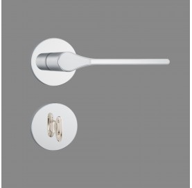 Fechadura 823/25 wc Redonda Cromado Roseta de Inox 37031 Stam