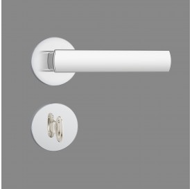 Fechadura 823/35 wc Redonda Cromado Roseta de Inox 41710 Stam