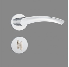 Fechadura 823/13 wc Redonda Cromado Roseta de Inox 35912 Stam