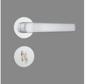 Fechadura 823/23 wc Redonda Cromado Roseta de Inox 36899 Stam