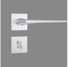 Fechadura 823/27 wc Quadrada Roseta de Inox 38578 Stam