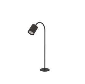 Balizador Cisne Reto 50cm Gu10 Mr16 Esp Preto Bz17330-pr Bella Italia
