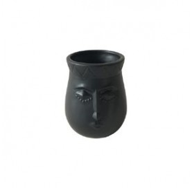 POTE DE CERAMICA PRETO DL0034 CROSS