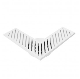 Ralo de Canto Saida 100mm Grelha Bco Rcant1 Astra