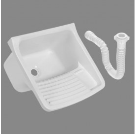 Tanque Plastico c/ Sifao 47x43x27 22l Branco Tq0sf/sc Astra