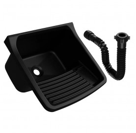 Tanque Plastico c/ Sifao 47x43x27 22l Preto Tq0sf/sc Astra