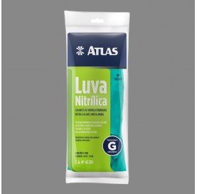 Luva Nitrilica Grande Verde At1302g Atlas