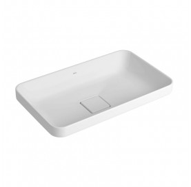 Cuba Sobrepor Retangular 50cm Slim Branco L.23050.17 Deca