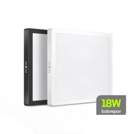 Luminaria Soprepor Quadrada Preta Backstage Led 18w 4000k Lumanti