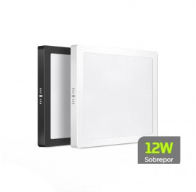 Luminaria Soprepor Quadrada Preta Backstage Led 12w 4000k Lumanti