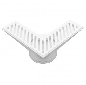 Ralo de Canto Saida 100mm Grelha Bco Rcan1 Astra