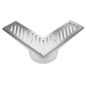 Ralo de Canto Saida 100mm Grelha cr Rcan2 Astra