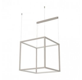 Pendente Risk Cubo 50cm 97,2w 4000k Pe14101-br Bella Italia