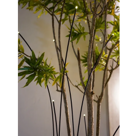 Balizador Capim 120cm 12v 3000k Preto Bz19802-pr Bella Italia