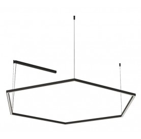 Pendente Risk Hexagonal 60cm 18,9w 3000k Pe14202-br Bella Italia